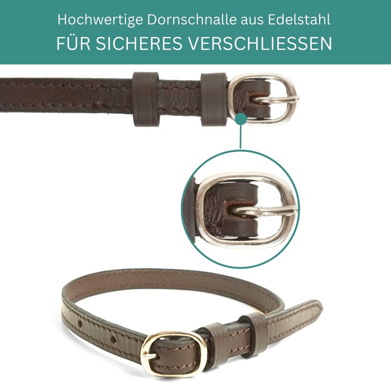 Pferdelinis Spur Straps Leather Pack of 2 Leather Straps for
