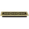 Decor Grates SPH414 Floor Register, 4x14, Brass Finish