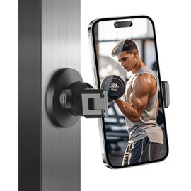 LILANZo LILANZo Gym Magnetic Phone Holder, 360 Adjustable, Magnet Phone Holder for Gym Workout-Record, Compatible with 4-6.5" Smartphones