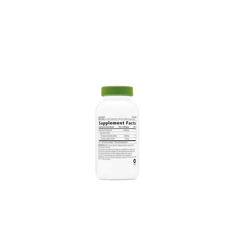 GNC SuperFoods Black Seed Oil, Natural Source of Omega Fatty