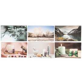 jameitop® 8 x 45 Packs XL Matchboxes, 96 mm with Christmas/Winter Design Matches