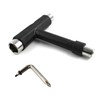 esahpss Black Muti-Function Portable Skateboard Tools，Skateboard Tool is 14,13,9.7mm with