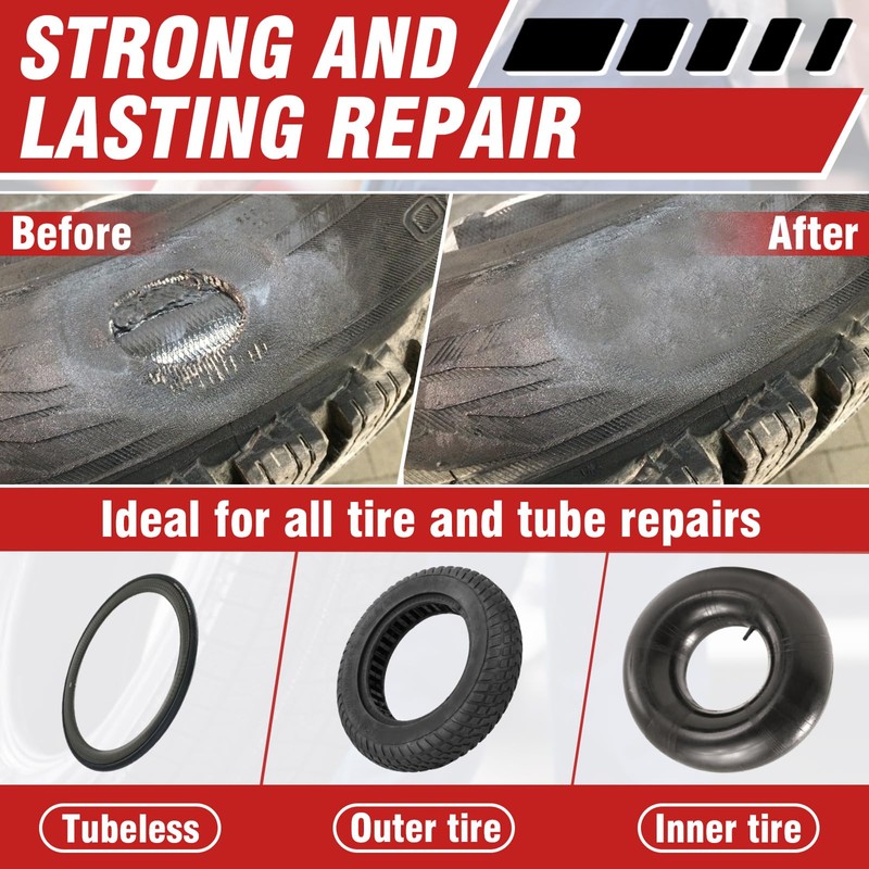 Chemical Vulcanizing Cement 8.5 FL.Oz, All Purpose Tire Repair Glue,