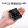 Overlatch with Combination Lock, 3 Digit Sliding Door Lock, Small