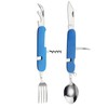 FUZVOL Folding Camping Cutlery Set Stainless Steel Portable Utensil 6