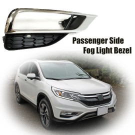 YLT Auto Bumper Fog Light Lamp Bezel Trim Passenger side For 2015 2016 Honda CRV CR-V