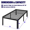 Hunlostten 18in Twin XL Heavy Duty Bed Frame No Box