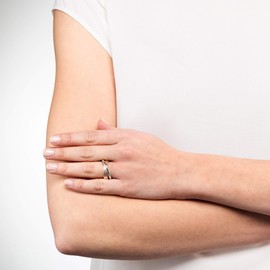 Heideman Women's Duplex Ring, Stainless Steel, Gold or Rose Gold Coloured, Matte, Skin-Friendly Stainless Steel Jewellery, Stainless Steel, Rose-Gold