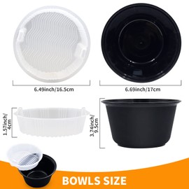 POPMISOLER 150 PCS Stackable Lunch Container,Lunch Containers with Compartments,Reusable Disposable Salad Lunch Box for Adults,Microwave,Freezer and Dishwasher Safe Salad Prep Containers