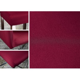 BEAUTEX Microfibre Chair Cover Sets, Microfibre Chair Cover, Elastic Stretch Cover, Choice of Size and Colour (Set of 2, Bordeaux)