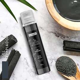 ST. JOSEPH´S BEAUTY & HEALTH - Gel limpiador facial para piel grasa con carbón activado, Skin care para mujer y hombre, dermolimpiador hidratante con ingredientes naturales