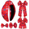NLCAC Christmas Headbands for Women Snowflake Christmas Bows Headband Hair