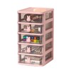 CFTGIW Desk Storage Box Multi Tier Transparent Plastic Large Capacity