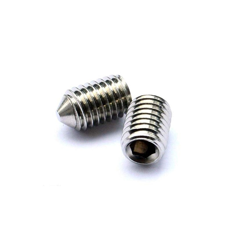 Pack of 6 M5 x 10 Taper Tips A2 St