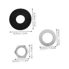 SEWACC 20Sets Quartz Clock Replacement Parts Wall Clock Mechanism Kit for DIY Repair Includes Nuts Washers for Easy Assembly and Enhanced Stability