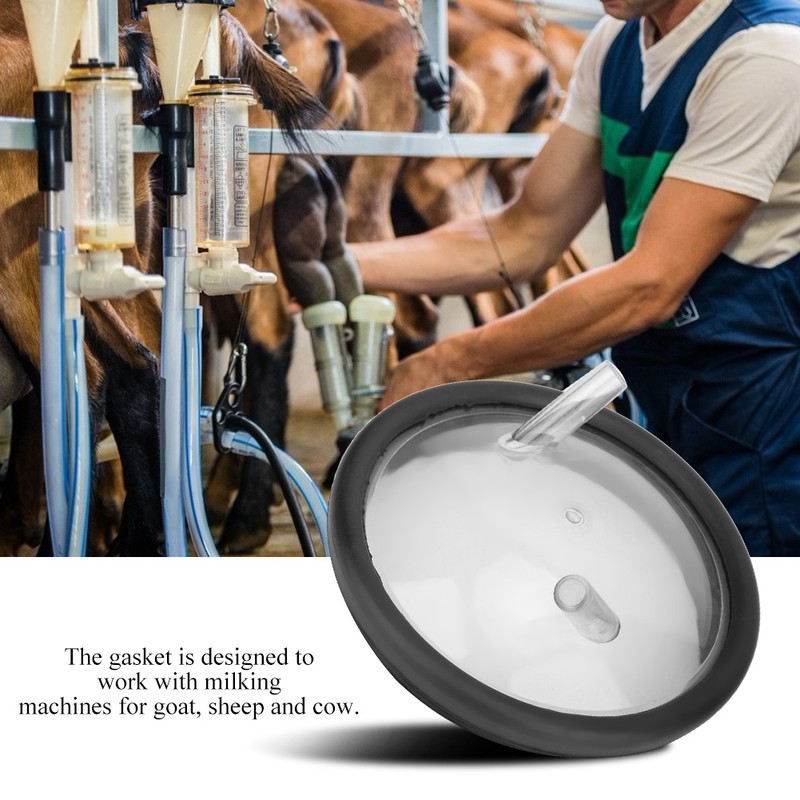 Plastic Transparent Milk Bucket Lid And Gasket For Milking Machine