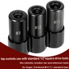 70940 Tap Socket Set, 5/8’’ 11/16’’ 3/4’’ Tap Sockets For