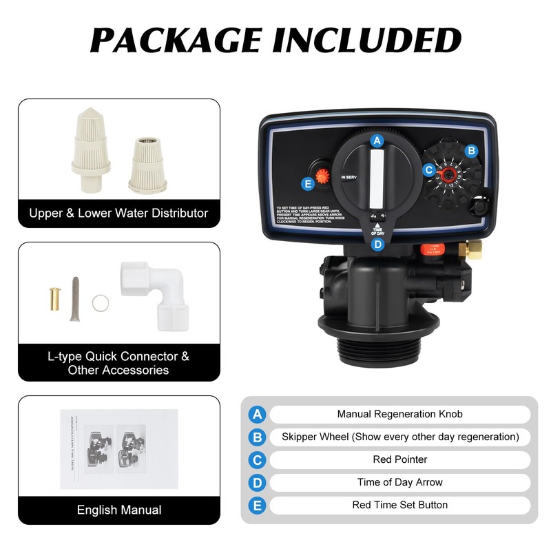 110V 12-Day Time Clock Control Valve 3W Water Purifier Time