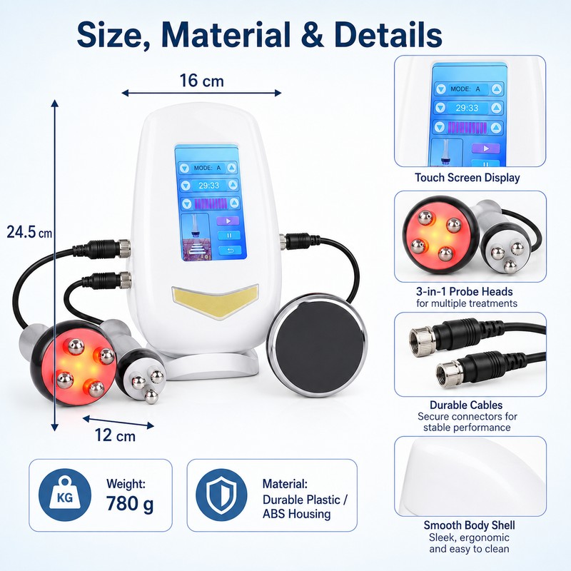 3-in-1 Body & Facial Massage Device for Skincare – Multifunctional