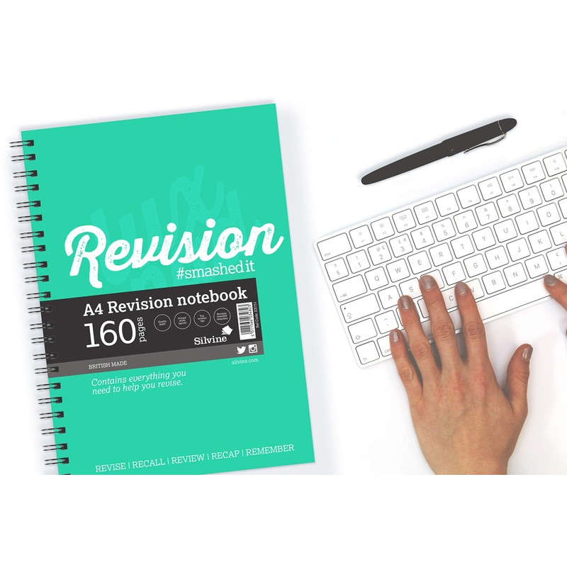 Silvine Luxpad A4 Wirebound Study Notebook - Lined (160 Pages)