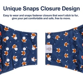 CuteBone Reusable Male Dog Diapers with Snaps Washable Doggie Belly Band 3pcs a Pack for Male Dogs Wraps KDM04S