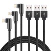 Hi-Mobiler Fast Charging Cable, 3ft Right Angle Cable,3 Pack Nylon
