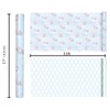 LaRibbons Reversible Baby Boy Wrapping Paper, 17 Inch X 33