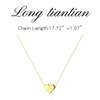 Gold Initial Necklaces for Women Dainty Heart Necklaces for Teen