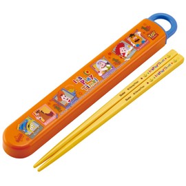 Skater ABS2AMAG-A Toy Story Chopsticks and Case Set, 6.5 inches (23 cm), 6.5 inches (16.5 cm), Antibacterial, Made in Japan