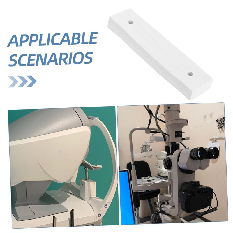 KOMBIUDA Disposable Chinrest Paper for Optometry Equipment Durable Smooth Edges
