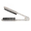 Double Sided Brush Clamp Ergonomic Handle Anti Static Nylon Hair