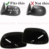 Torox GLOSS BLACK Door Handle LEVER COVERS 2d+Mirrors 1999-2006 Chevy