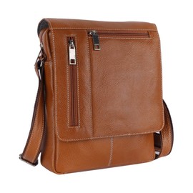 SUNLEXA Real Leather Crossbody Bags for Women Travel Purse Crossover, Long Over the Shoulder Sling Womens Purses., Tan