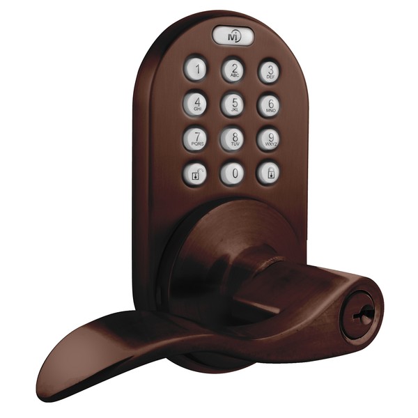 MiLocks DKL-02OB Electronic Keyless Entry Touchpad Lever Door Lock, Oil Rubbed Bronze