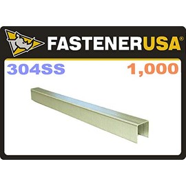 1/2" Leg x 3/8" Crown 22GA 304 Stainless Steel C08 Upholstery Staples 1M MiniPak