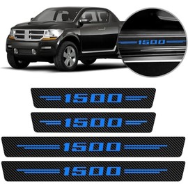 4 Pieces Car Door Sill Protector,Carbon Fiber Threshold Anti-Scratch Sticker Door Edge/Rear Bumper Guard Protection Decorate (49NM-Protective Sticker)