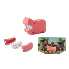 HALFTOYS HA005 Collectibles Magnetic Animals Play Sets, Lion 3D Jigsaw Puzzle Blocks, STEM Educational Take Apart Toys Gift for Toddler & Kids 3+ Years (Hippo)