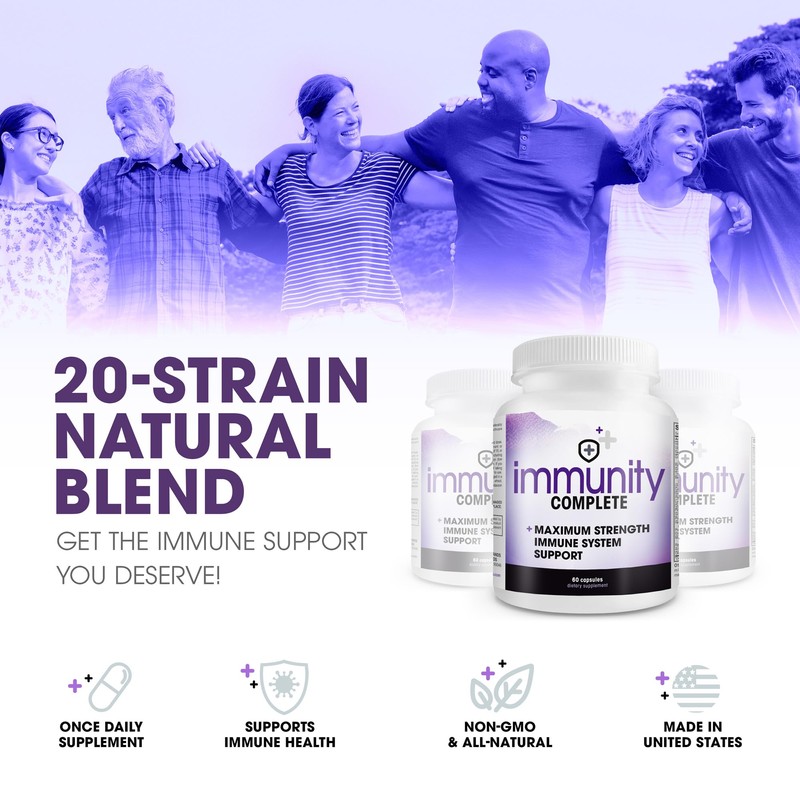 Immunity Complete - 20-in-1 Immune System Booster Formula with Cat's