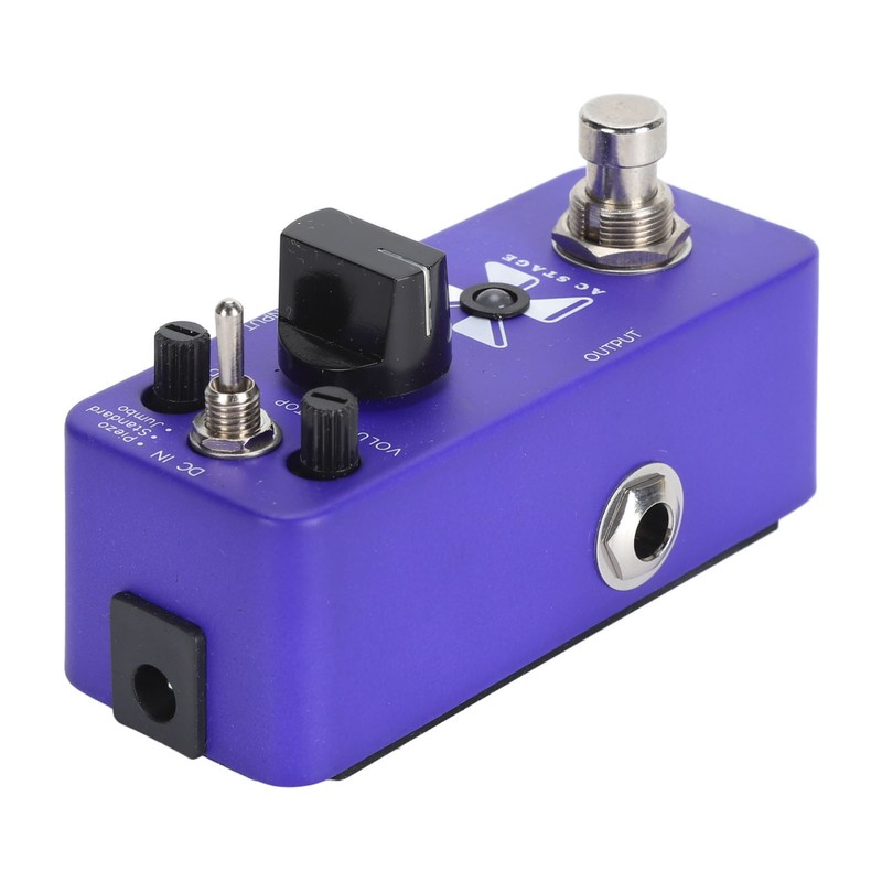 Electric Effects Pedal Aluminium Alloy Blue Color Piezo Standard Jumbo