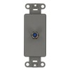 Leviton 40681-GY F Connector Decora Insert, Grey, Gray