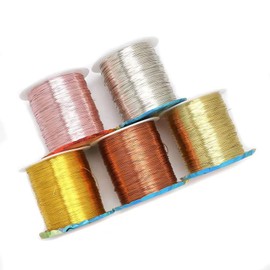 1640 Feet Copper Jewelry Wire 32 Gauge Craft Wire Tarnish Resistant Coil Jewelry Floral Making Metal Beading Wire for DIY Jewelry Making Supplies and Crafting