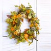 Bibelot 20 inch Autumn Wreath -Pumpkin and Maple Leaf Wreath
