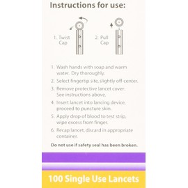 Sure Comfort Universal Lancet, 30g, 100 Count