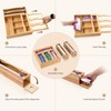 6 in 1 Storage Bag Organizer Kitchen Drawer, Bamboo Foil