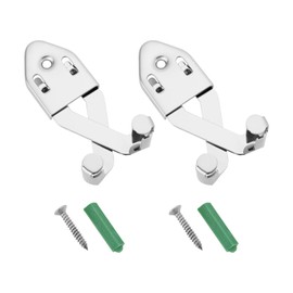 The Lord of the Tools 2pcs Metal Wall Mounted Adjustable Hook Universal Sword Rack Hook 7.7x3.5cm Adjustable 8.5cm Suitable for Multi Purpose Hooks in Swords Bathrooms Silver