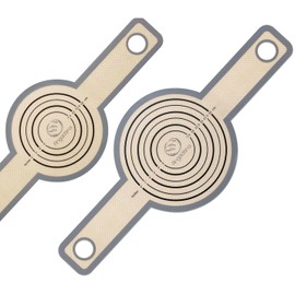 2 Size Sourdough Silicone Bread Sling - 9.5 inch and 8.3 inch Round Non-Stick & Easy Clean Reusable Silicone Baking Mat for dutch oven. Sourdough Bread Baking mat tools supplier Liner