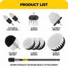 Holikme 10Pieces Drill Brush Attachments Set, Power Scrubber Brush with