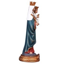 Toyvian Virgin Jesus Sculpture Mother Statue Blessed Mother Statue Baby Jesus Statue Our Lady of Grace Figurine Model Decor Virgin Statue Church Decoration Goddess Statue Desk