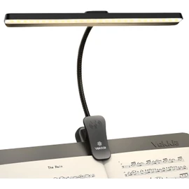 Vekkia Professional 88 LED Rechargeable Music Stand Light - Foldable Clip-on Lamp, Eye-Protective, 5 Brightness & 3 Color Temp Adjustments, for Piano, Reading