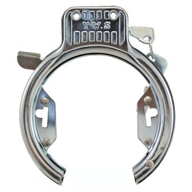 cyclingcolors 1x Lucchetto per bicicletta, diametro 8 mm x lunghezza 119 mm, serratura a chiave, attacco al telaio